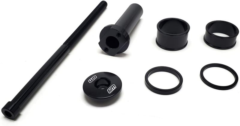 Warp 9 Stem Lock for E-Motos - Talaria, Surron, E-Ride Pro, 79Bike - Handlebar Stem Lock for Bar Mount, Stem Cap, Stem Spacers, Stem Bolt - Multiple Color Options - Electric Bike Part/Black - Image 1